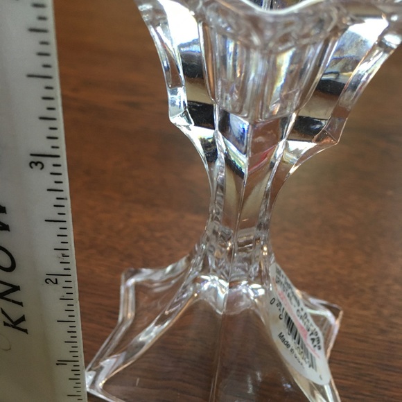 4 Beautiful Lead Chrystal candlesticks.No chips/dings. 4”tall. Grace your table! - Picture 3 of 4